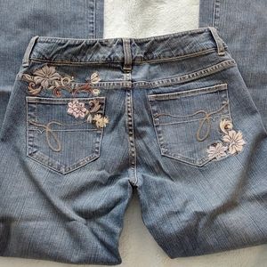 Vintage Denim: Janeville Embroidered Bootcut Jeans, Size 2
